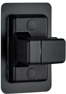 Duschmunstyckehållare, 1 st duschmunstyckehållare väggmonterad duschhållare självhäftande justerbar handhållen konsol for badrumstillbehör(Black)