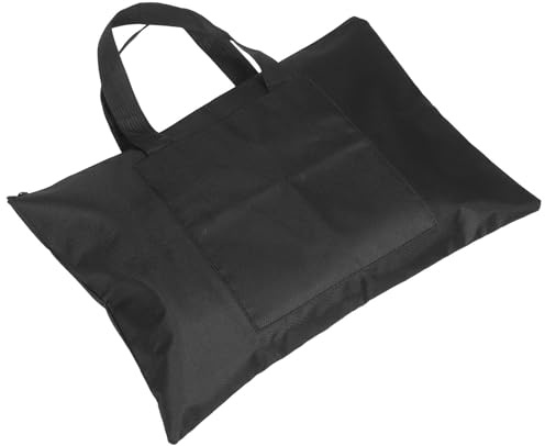 POPETPOP Tragbare Zeichenbretttasche aus Stoff mit Verstärktem Breitem Schultergurt für Outdoor Skizzen A3 Malbrett Schutztasche in Schwarz