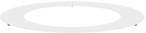 ZQQLVOO Anello piatto per albero in acciaio bianco, diametro 60/90 cm | Protezione delle radici, resistente alle intemperie, facile da montare, per giardino e terrazza