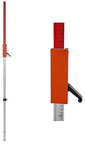 Kombi-Nivellierlatte 2,40 m - Laserlatte, Flexilatte - mit Klemmhebel, super leicht