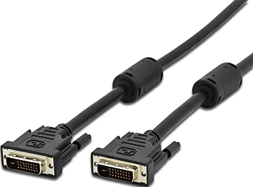 Techly 304383 Cavo DVI Digitale Dual Link (DVI-D) con Ferrite 10m Nero