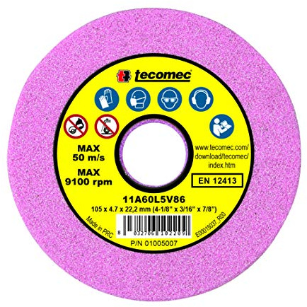 YERD Schleifscheibe 105 x 4,7 mm x 22,2mm - für Schneidezähne der 3/8 und 325 Sägeketten für Kettenschärfgerät MIDI JOLLY/EASY Grinder/SHARP Master