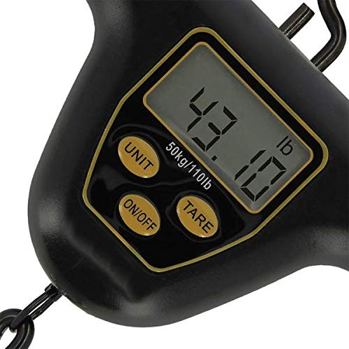 G8DS® Waage Xpr 50kg Digital Maßband Weightbar Anklappbarer Haken Karpfen Angeln Fischen Abhakmatte Sling