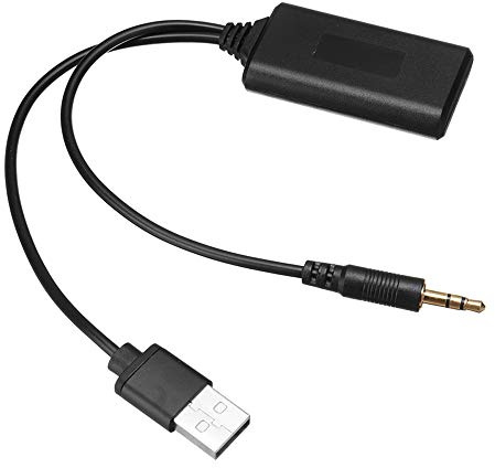 ENJOY-UNIQUE Módulo Bluetooth Adaptador Receptor Aux Cable, USB Jack 3.5 mm Plug Coche Audio Auxiliar Radio inalámbrica Estéreo AUX-IN Accesorios Compatible con Audi Mercedes Benz BMW Citroen