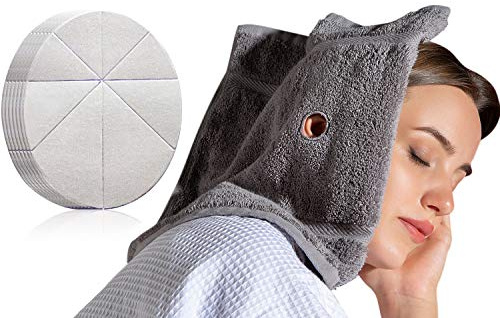 1 Ear Candling Treatment Towel with 6 pcs Ear Candling Protective Discs. Please Note, Ear Candles not Included