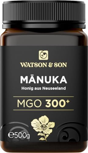 Watson & Son Manuka Honig MGO 300+ 500g | Premium Qualität aus Neuseeland
