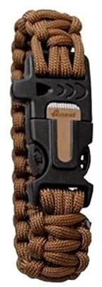 Amont Survival Armband mit Feuerstein in Braun oder Grün