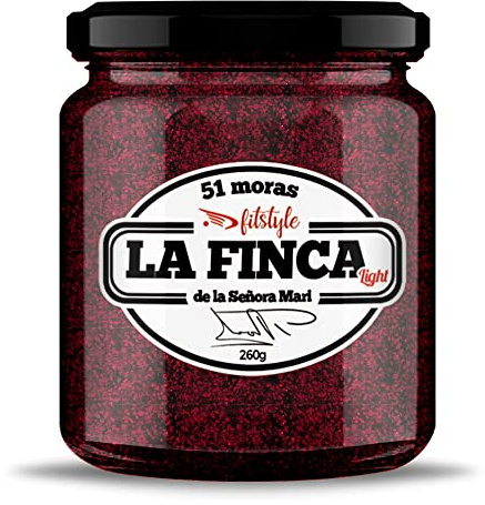 Mermelada de Mora (79%) Sin Azúcar añadido 260g | Light y con la mitad de calorías | Con fruta ecológica y sabor intenso