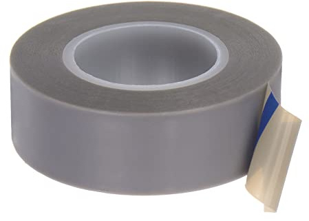 HARFINGTON PTFE Film Tape Roll, 0.8 x 33 ft High Temperature Tape 0.18mm Thickness with Single Side Adhesive for Vacuum Sealer Machine, Hand Impulse Sealers, Gray