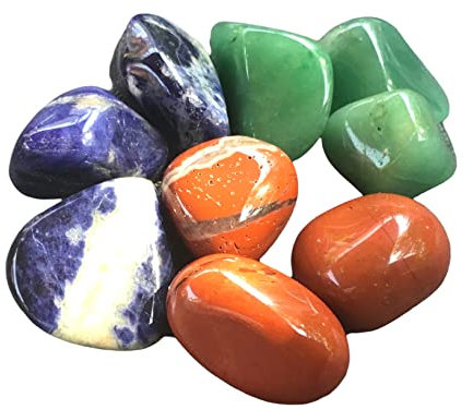 Steinfixx Premium Edelstein-Quellwasser-Set Wellness | Trommelsteine zur Energetisierung von Trinkwasser | 21 Seiten Anleitung Heilsteine | Wasserbelebung