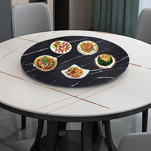 SAGIDAR Glattes Drehbares Tablett, Runder Tisch-Drehteller, Drehbar Plattenteller Ø 50cm-100cm, Robust Und Langlebig, Holz Drehplatte, Antis-Rutsch-Boden, 360° Drehbarer Drehscheibe
