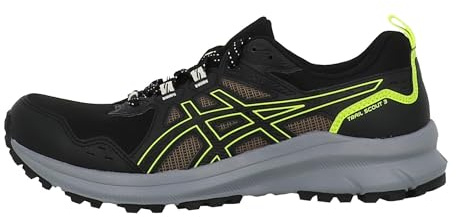 ASICS Herren Trail Scout 3 Sneaker, Black Safety Yellow, 42 EU