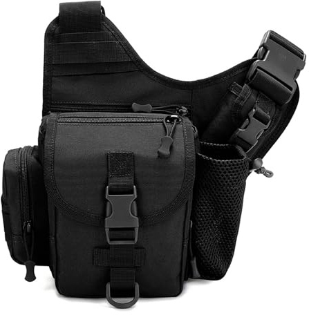 Kabxhueo Taktische Umhängetasche Schultertasche Molle Militärisch Crossbody Bag Wasserdicht Sling Rucksack Multifunktional Messengerbag Gürteltasche für Outdoor Wandern Fishing