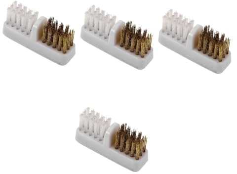Healvian Brosse À Ongles En Fil De Cuivre 4.5X2X5.6Cm Brosse De Nettoyage Des Ongles Pour Manucure Et Nail Art Outil De Récurage Pratique Pour Usage Personnel Et Salons
