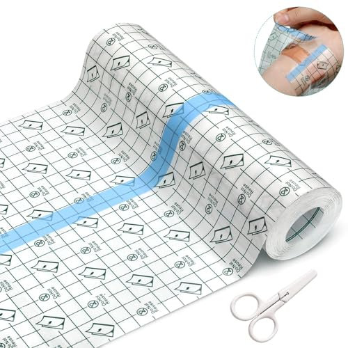 Duschpflaster Wasserfest Pflaster Groß Rolle, Tattoo Folie 15cm*2m Bring Eine Schere Mit, Tattoo Folie Wasserfest, Wasserfeste Pflaster, Second Skin, Medizinisches Klebeband, zum Sport, Duschen