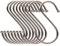 DOETYD 10pcs S Hooks, Stainless Steel, S Shaped Hanging Hooks for Kitchen Utensils, Pans, Office Supplies, Hooks for Kitchen, Bathroom, Bedroom, Living Room and Office (2.75 inches,Silver)