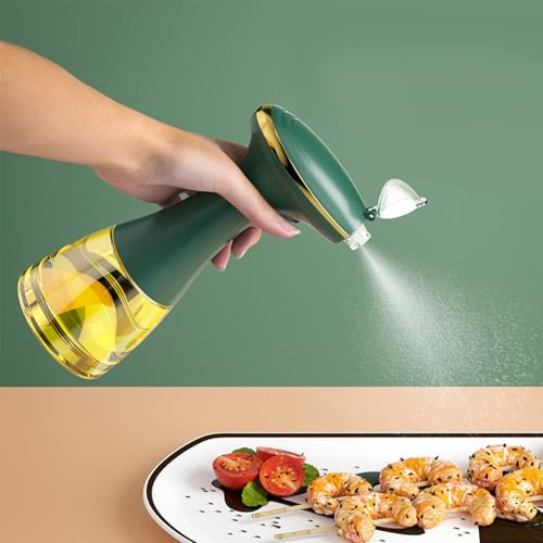 Pulverizador de aceite eléctrico para cocinar, dispensador de aceite eléctrico de 350 ml, botellas dispensadoras automáticas de aceite, vinagre de aceite, dispensador de salsa de soja para cocinar