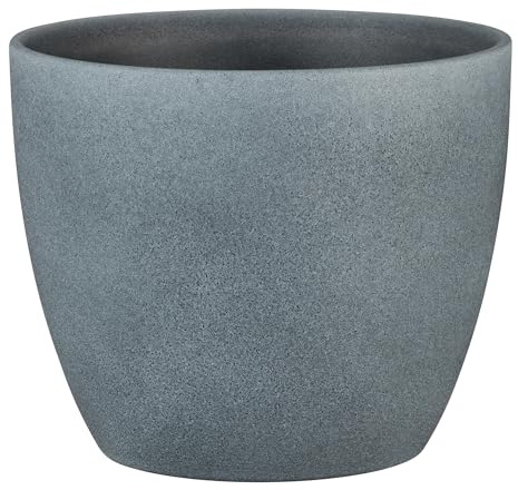 Scheurich Keramik-Pflanzgefäß, dunkel, 22 cm