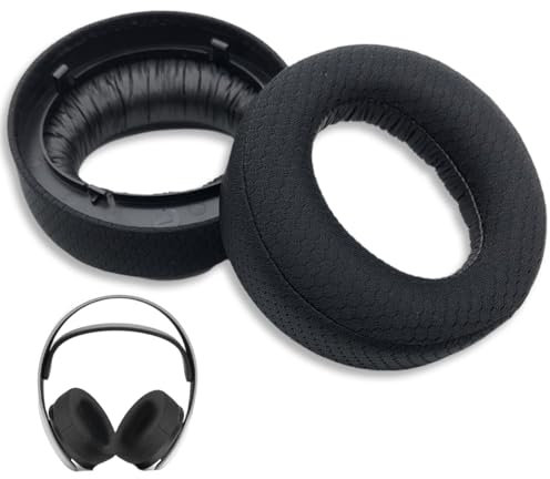HAMKU 2 Pezzi Padiglioni Cuffie Per Ps5,Cuscinetti Cuffie Per Ps5 Con Tessuto Traspirante e Coperture In Memory Foam,Cuscinetti Auricolari Di Ricambio Per Pulse 3D Per Cuffie Wireless Ps5