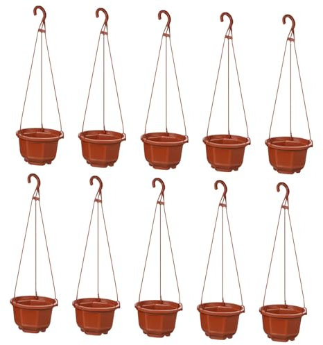 MOTHNUR 10ensembles Pots De Fleurs Suspendus avec De Pots pour Balcon Jardin Et Clôture Décoration Pratique Et pour Plantes