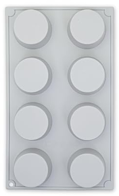 CÉCOA • Moule à Gâteau • Moule 8 Muffins • Silicone Pro • Antiadhésif & Résistant • Démoulage Facile • Cuisson Homogène • Idéal Gâteaux & Entremets • Four, Congélateur & Lave-vaisselle