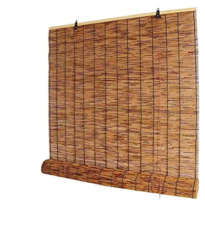 Tende avvolgibili in bambù per esterni, tende oscuranti per finestre e patio, 120 x 300 cm, perfette per privacy e controllo della luce