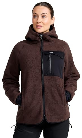 RevolutionRace Sherpa Hoodie für Damen, Outdoor Fleecejacken perfekt für Wanderungen und Outdoor-Abenteuer