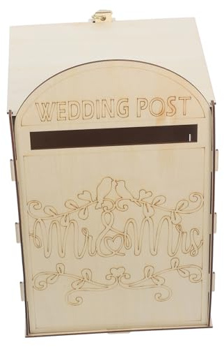 SOPOTUTU Caja Madera Vintage de Agua para Exterior Buzón de Rústico Pared para Villa