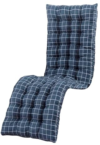 Cuscino spesso per sedia a sdraio reclinabile, 170 x 50 cm, per sedie a sdraio, giardino, patio, balcone, spiaggia, uso interno ed esterno