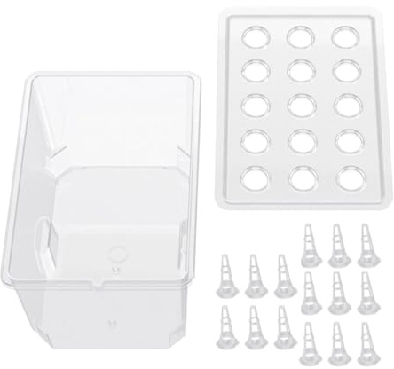 Gralara Kit de de Cultivo hidropónico, contenedor de plantación, Caja de Cultivo, Kit de Cultivo hidropónico para Parterre, Claro