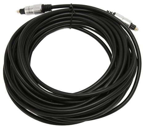 Optical Cable, Lightweight Professional Gold Plated Connector Wear-Resistant Stable Digital Optical Sound Cable for TV (10m / 32.8ft)