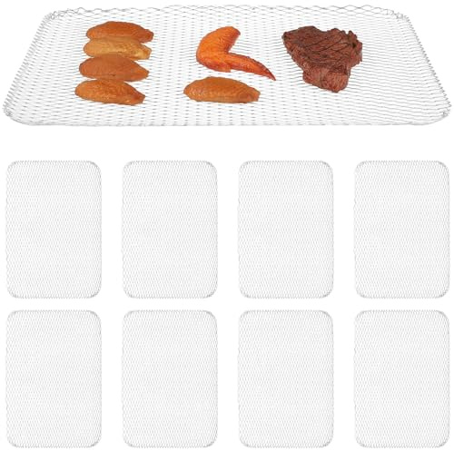 Yardenfun 10 pièces Tapis de Cuisson BBQ Jetable Tapis Grillade Aluminium Antiadhérent Coupe sur Mesure Résistant et Réutilisable pour Barbecue Extérieur Four et Plancha