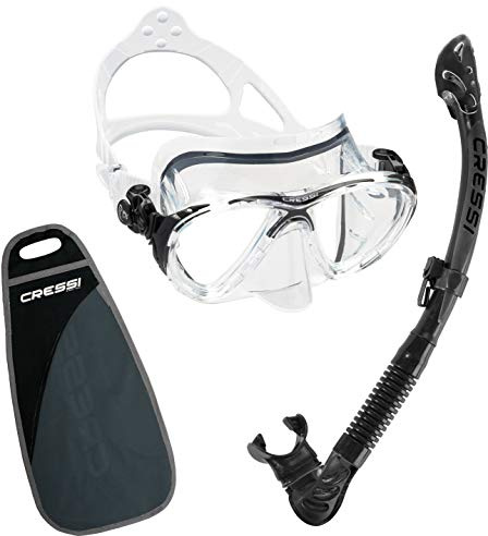 Cressi Big Eyes EVO & Alpha Dry Schnorchelset für Erwachsene, Premium-Qualität, hergestellt in Italien, seit 1946