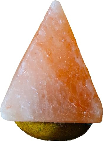 Artigianato Lampada di Sale USB dell'Himalaya Multicolor Piramide compreso Alimentatore di Rete