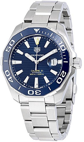 TAG HEUER MEN'S AQUARACER 43MM STEEL BRACELET AUTOMATIC WATCH WAY201B.BA0927
