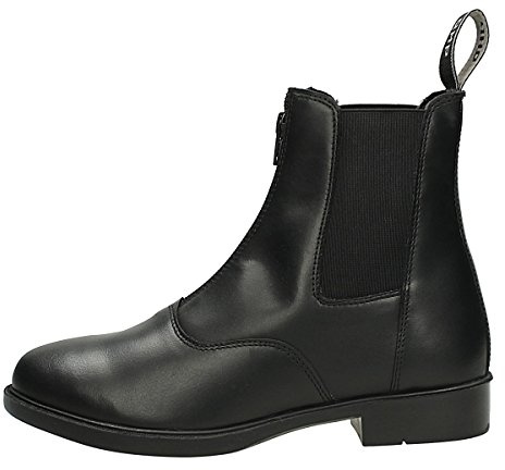 QHP Reitstiefeletten Stiefeletten Jodhpur Manilla Leder schwarz (40)