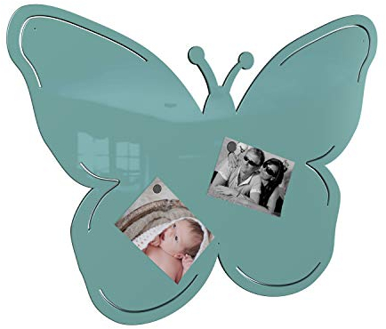 Colours-Manufaktur Schmetterling Magnetwand - viele XXL groß Hochglanz (türkis (RAL 6027 lichtgrün glänzend))