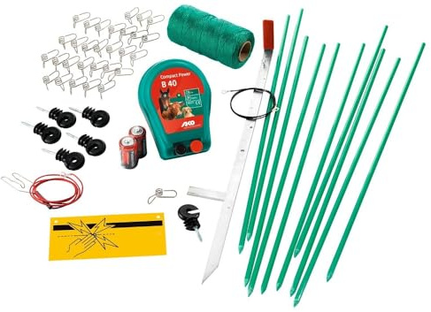 AKO Hobbyset (mit Batteriegerät B40, Betrieb mit 2 x 1,5 Volt, Tierzaun, Zubehör Haustiere, Tierzubehör) 441151