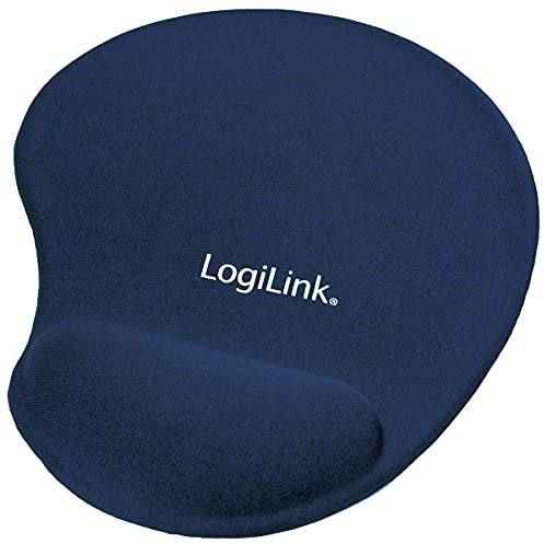 LogiLink ID0027B - Alfombrilla para ratón (reposamuñecas de Gel) Azul