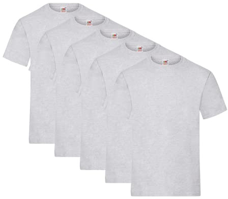 Fruit of the Loom Herren T-Shirt 5er-Pack Heavy Cotton M L XL XXL 3XL Diverse Farbsets