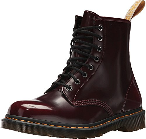 Dr. Martens Vegan 1460, klassische Damenstiefel, Rot (Cherry Red 600), 42 EU
