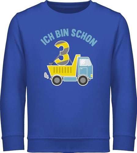 Shirtracer - Sweatshirt Kinder Pullover für Jungen Mädchen - 3. Geburtstag - Ich Bin Schon DREI LKW