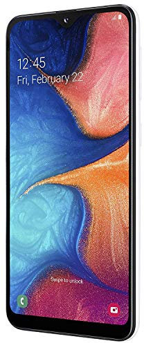 Samsung Galaxy A20e Smartphone, Display 5.8 HD+, 32 GB Espandibili, RAM 3 GB, Batteria 3000 mAh, 4G, Dual SIM, Android 9 Pie, [Versione Italiana], White