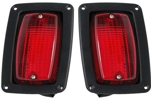 waltyotur 2 Tail Light 3 Wire Rear Taillights Pair Replacement for DS Golf Cart Club Car 1982-Newer