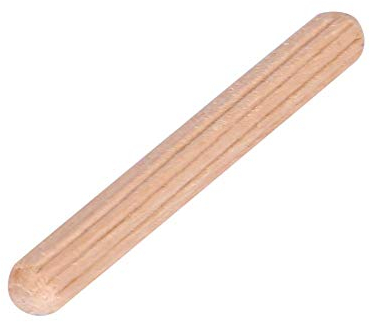 Akozon – Lot de 50 chevilles en bois dur cannelées rondes rainurées pour armoire, tiroir, artisanat – Tiges pour une utilisation dans les joints en bois