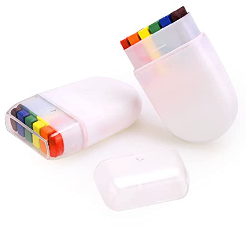 HOWAF Rainbow Face Paint, 2 Pack Rainbow Face Paint Crayons Colors Face & Body Paints Fancy Dress for Gay Lesbian LGBT Gay Pride Celebrations Birthday Party Festivals Makeup Supplies