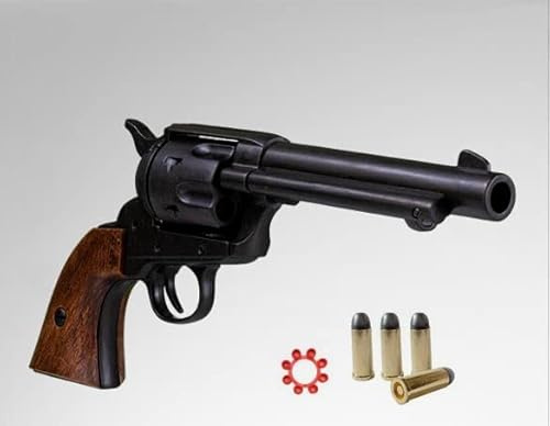 Kolser Replica Revólver Peacemaker 5.5 Cal45 USA 1873, Madera Plástico Negro