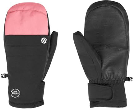SIROKO - Manoplas de Nieve PITZTAL Pink - M - Negro/Rosa Chicle