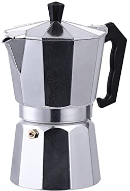 TWSOUL Espressokocher für den Herd, 1/2/3/6 Tassen Espresso Mokka Pot, Premium-Aluminium Mokka Italienische Espresso, Brauer, Perkolator für Haus, Büro (3 Tasse)