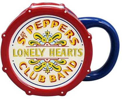 Half Moon Bay The Beatles Keramiktasse | Kaffeetasse & Teetasse | The Beatles Geschenke & Beatles Geschenke für Männer | Teetassen | Neuheit Tasse | Teetassen & Kaffeetasse | SGT Peppers Lonely Hearts